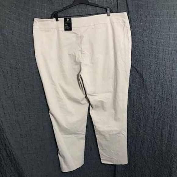 JM Collection NWT Khaki Chinos Trouser Pants Size 28W - Picture 5 of 12